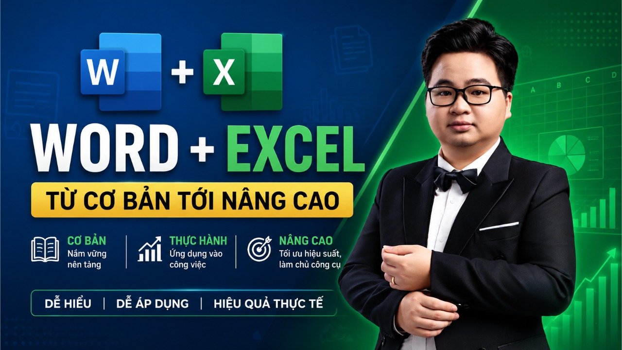 Combo Word + Excel từ cơ bản tới nâng cao