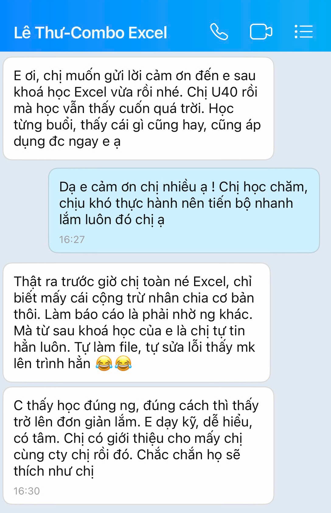 Feedback học viên 3