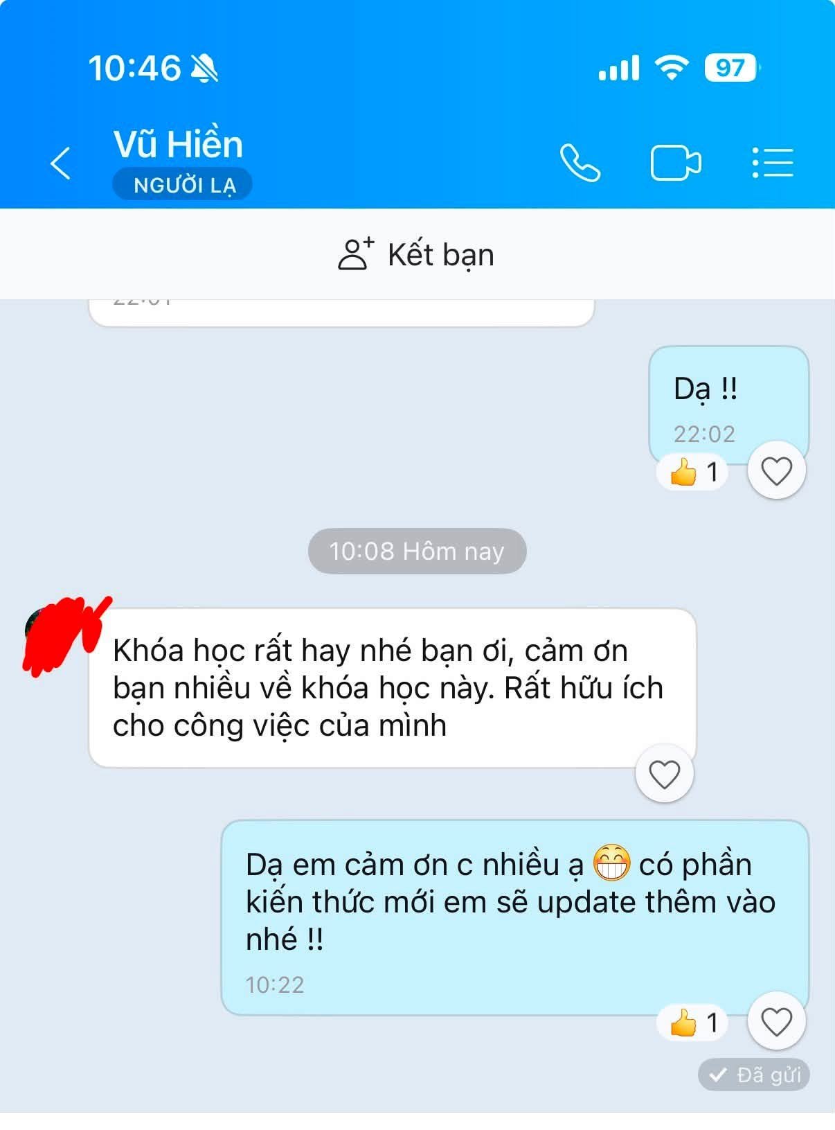 Feedback của học viên khóa AI For Excel